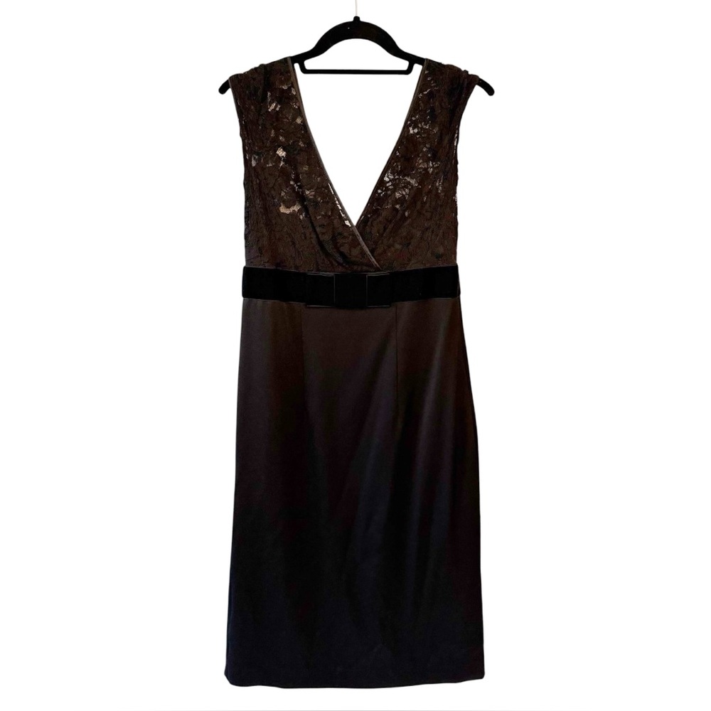 Banana Republic V Neck Lace Dress Black Size 4